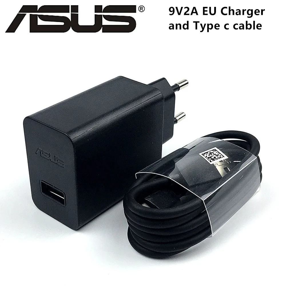 OEM Adaptive Fast Charger for Asus ZenPad 3S 10 Z500M 15W with certified USB Type-C Data and Charging Cable. BLACK/3.3FT/1M Cable 