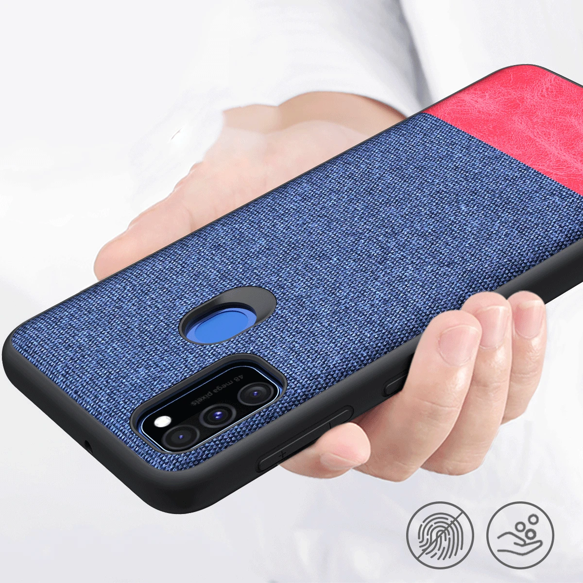 Для samsung Galaxy M30S M10 M20 M30 A10 A20 A30 A40 A50 A60 A70 A80 A10E A20E чехол ТПУ Тканевая обложка на заднюю