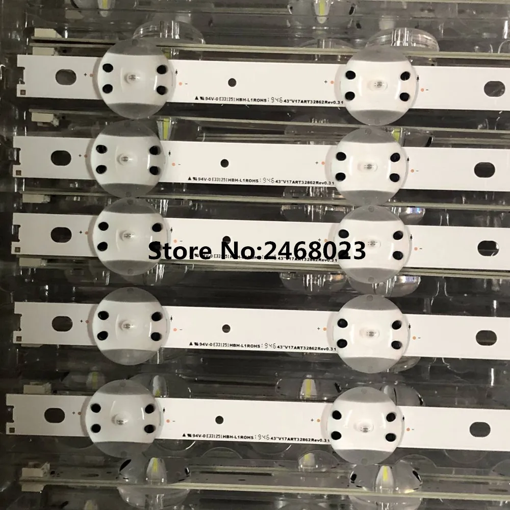 Светодиодная подсветка 1 комплект = 5 штук SUNG WE1 55V0 E74739 94V 0 43 &quotV17 ART3 2867 Rev0.3 10