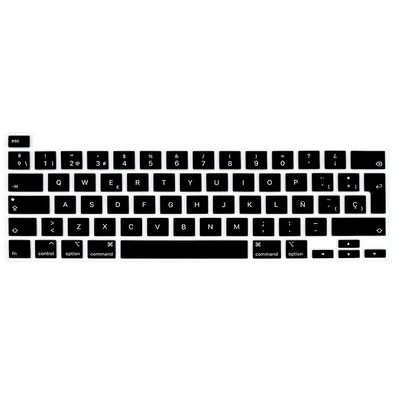 Keyboard cover touch bar protector for MacBook Pro 13 inch A2338 M1 A2251 A2289 Touch Bar Skin EU/UK/ US French/Russian /English/Spanish Keyboard Cover