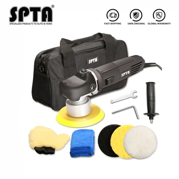 

SPTA 6inch 850W 9mm Orbit 220V Dual Action Polisher Machine DA Car Polisher Waxing Polisher Power Tool with Sponge Polishing Pad