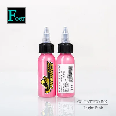 Light Pink O.G чернила для татуировки пигмент Перманентный макияж Чернила для татуировок красная группа для роспись по телу татуировки цветные чернила 1 унции/30 мл татуировки принадлежности - Цвет: Light Pink