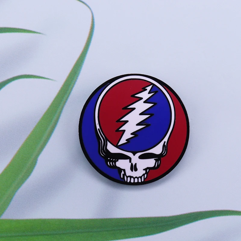 Grateful Dead красть ваше лицо лацкан булавка детальный графический дизайн рок музыка