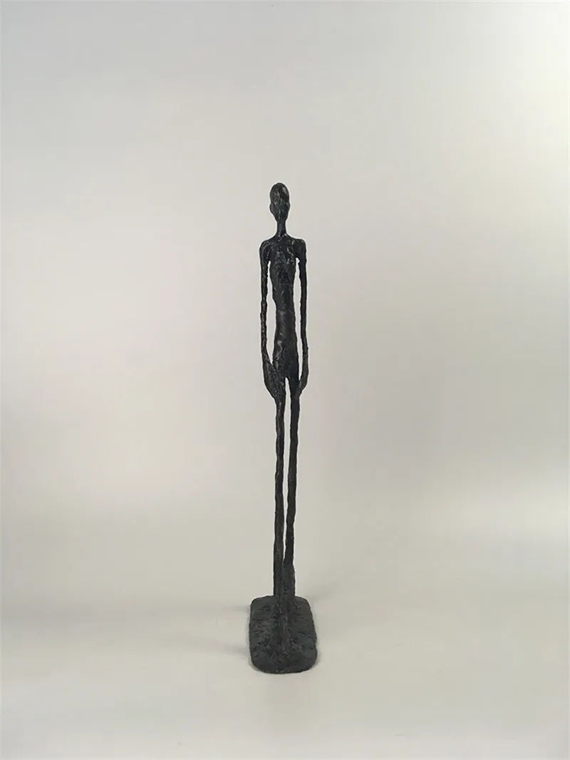 [HHT] ручная работа, латунная статуя персонажа, ходячий человек, одинокий ходунок, скульптура Giacometti, украшение для дома, офисный Декор