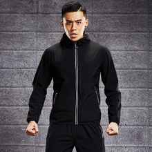 Fitness clothes men long sleeve loose quick drying clothes night morning gym equipment running outdoor training coat Sports Top