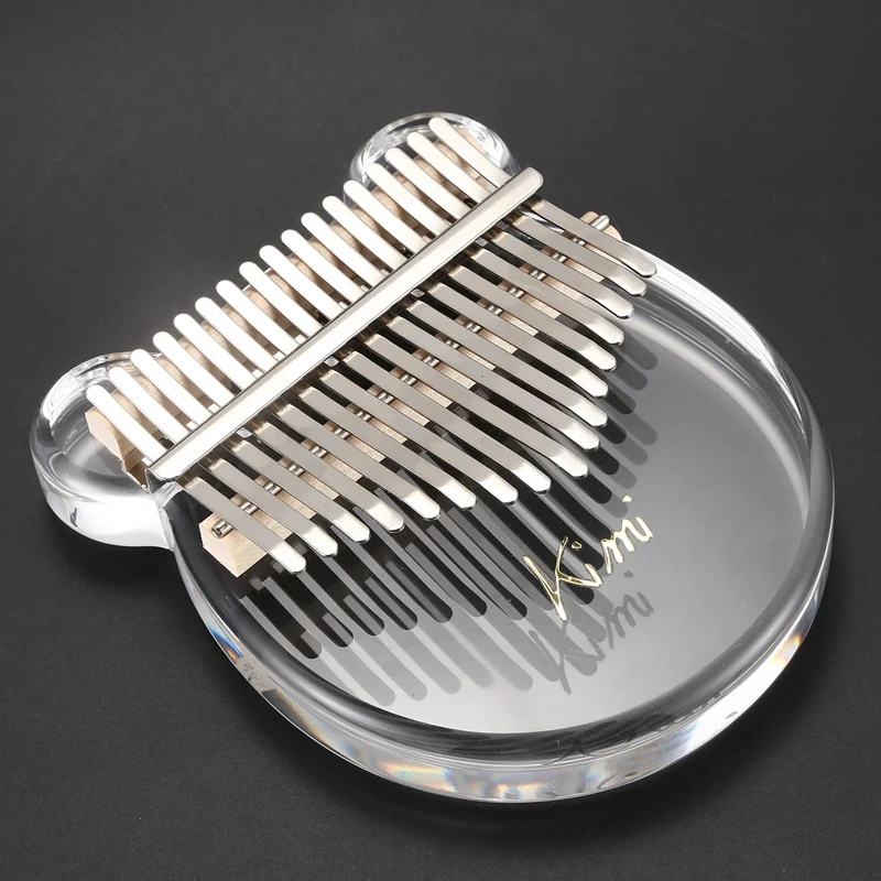 

Crystal Transparent Kalimba Instrument Thumb Piano Kalimba Finger Piano With Tuner Hammer Gig Bag Kimi Calimba Musical Instrumen