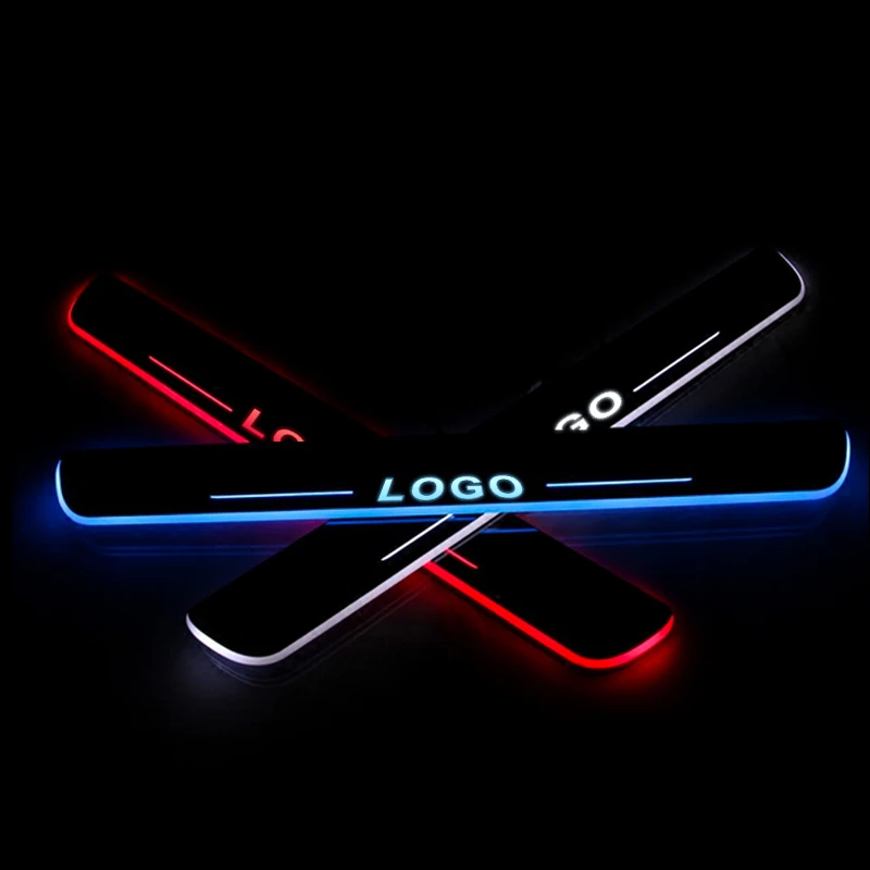 

LED Door Sill For Jaguar F-TYPE Convertible X152 2012 Door Scuff Plate Entry Guard Threshold Welcome Light Car Accessories