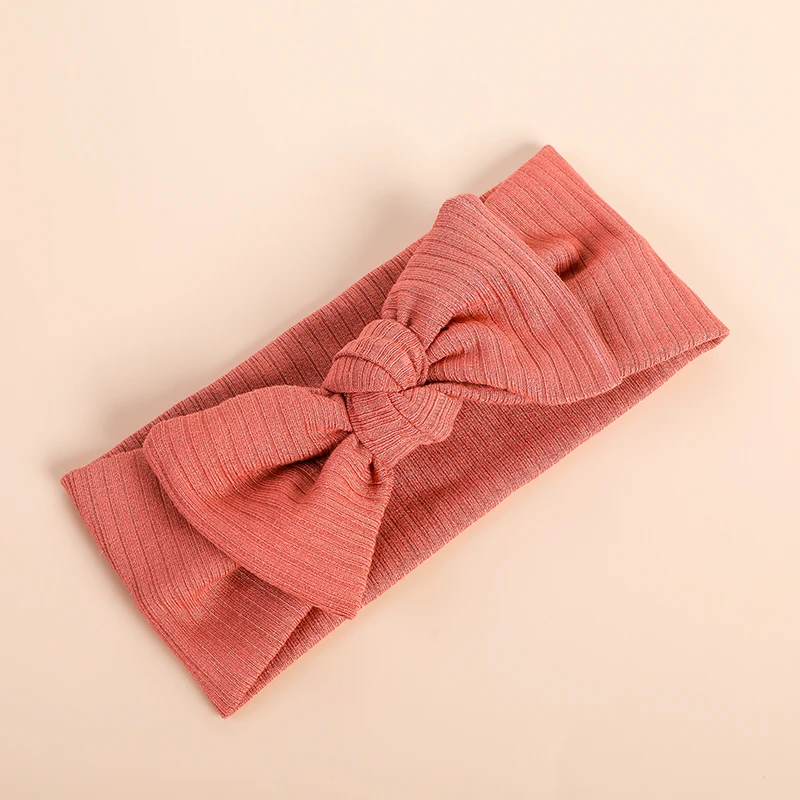 Baby Accessories discount Baby Bow Headband Toddler Girl Cotton Turban Newborn Knit Hairband Elastic Headwrap Kids Hair Accessories Ins Princess Headbands accessoriesdiy baby  Baby Accessories