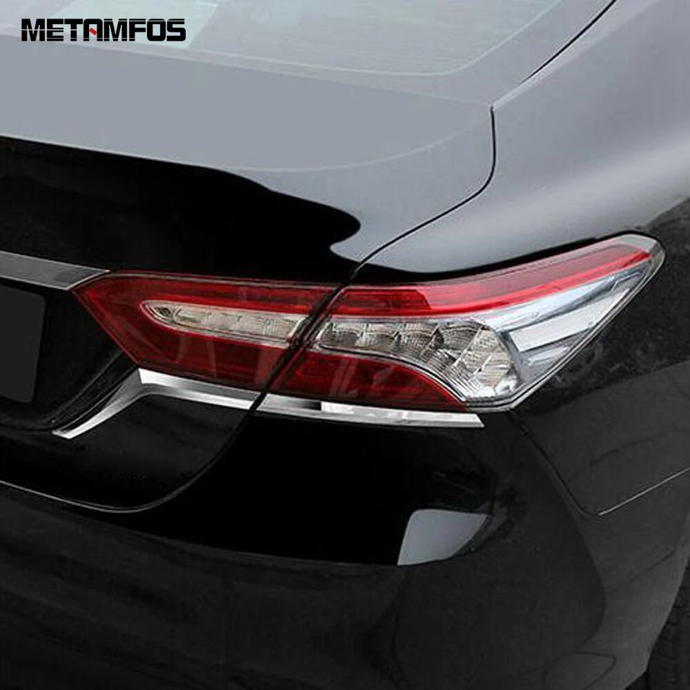 For Toyota Camry XV70 LE XLE 2017-2019 2020 Chrome Rear Light Lamp Taillamp Strip Molding Trim Exterior Accessories Car Styling |