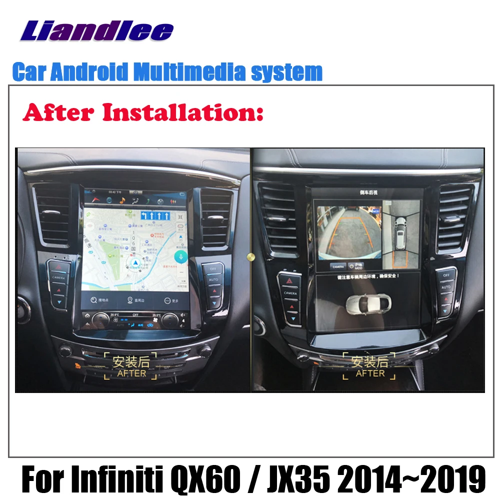 Liandlee 12,1 дюймов Android для Infiniti QX60/JX35~ автомобильный Tesla вертикальный экран Carplay gps Navi карта навигации медиа