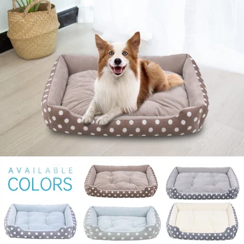 

Pet Bed Warm linen For Small Medium Large Dog Soft Pet Bed For Dogs Washable House For Cat Puppy Cotton Kennel Wash Pet bed