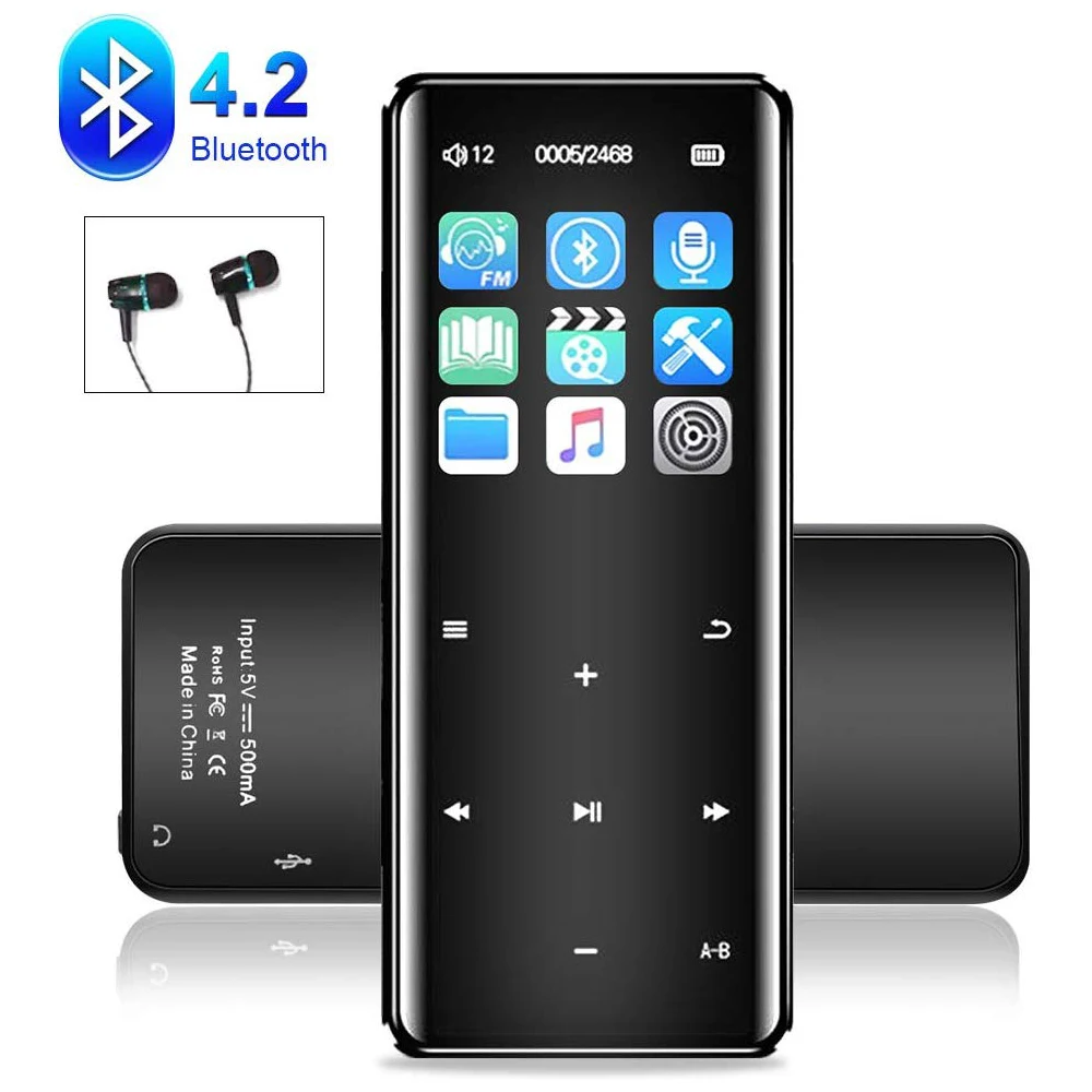 Mp3 плеер с сенсорным экраном Bluetooth музыкальный цифровое аудио HiFi портативный