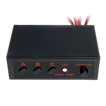 

3 Flashing Modes Controller Box Decor 1pc Universal 8 Ways Car LED Strobe