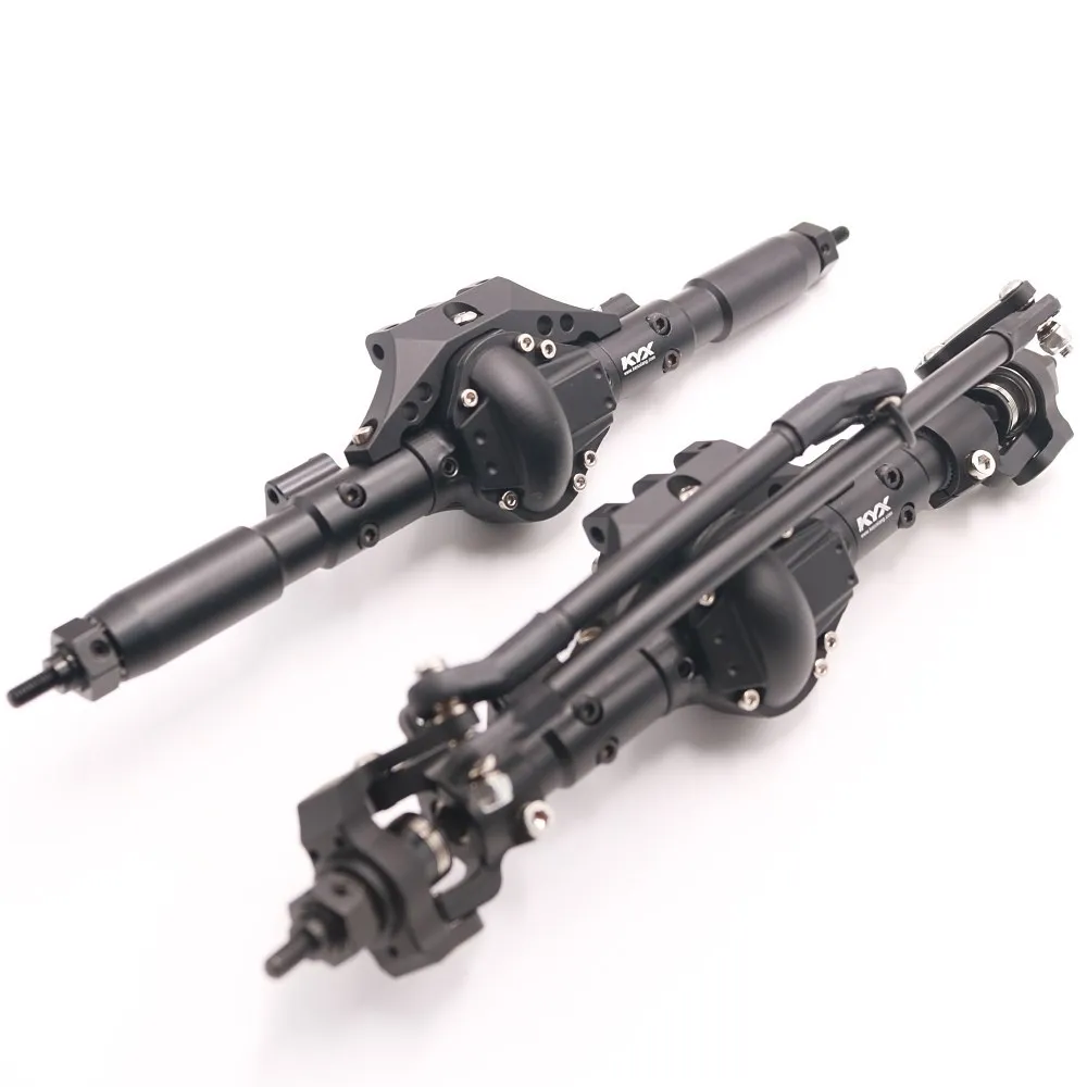 KYX Racing CNC Alloy Front Rear Axle Set for 1/10 RC Crawler Car Axial SCX10 II 90046