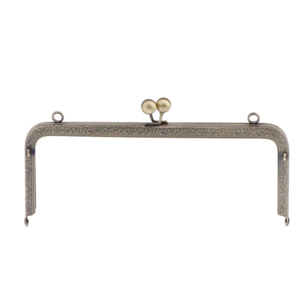 

Square Silver Purse Bag Metal Frame Kiss Clasp Lock Bag Making DIY Craft