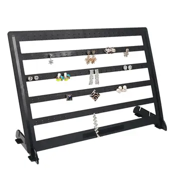 

240 Holes Detachable Rectangle Shape Women Earrings Display Rack Jewelry Stand Shelf витрина для бижутерии