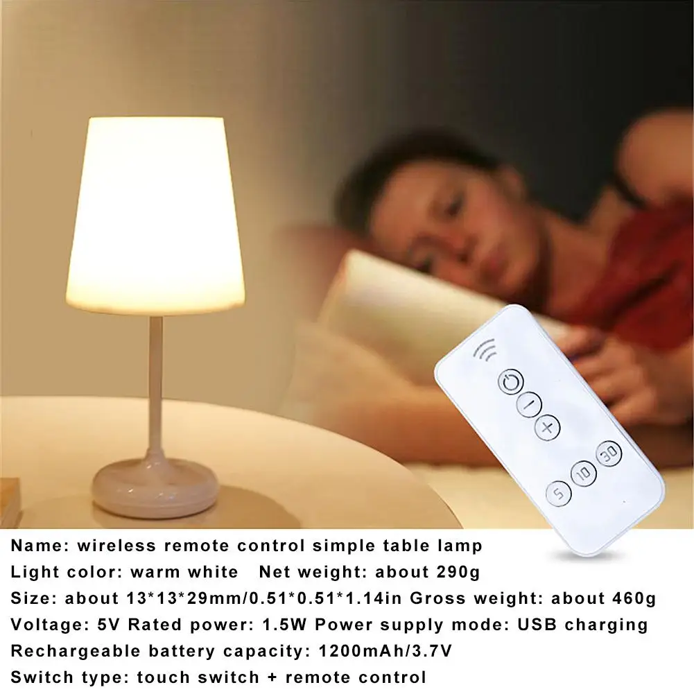 

LED Reading Eye Protection Desk Lamp Touch Dimmable USB Charging With Remote Control Table Lamp For Lighting Night Lights