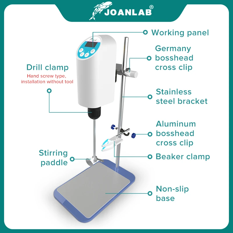 Официальный магазин JOANLAB лабораторная мешалка электрическая цифровой дисплей