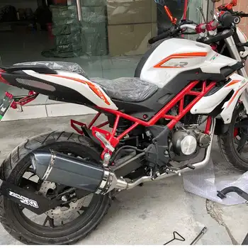 Full System Muffler For Benelli 150 BJ150 TNT150 Exhaust Huanglong BJ150 Front Motorcycle Performance TNT150 Exhaust Pipe