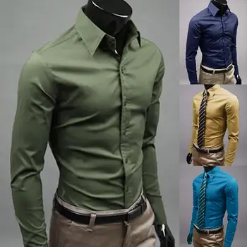 

2019 Mens Unique Neckline Stylish Dress Long Sleeve Casual Shirts Mens Shirt Camisa Camisas Masculina Turn-down Collar