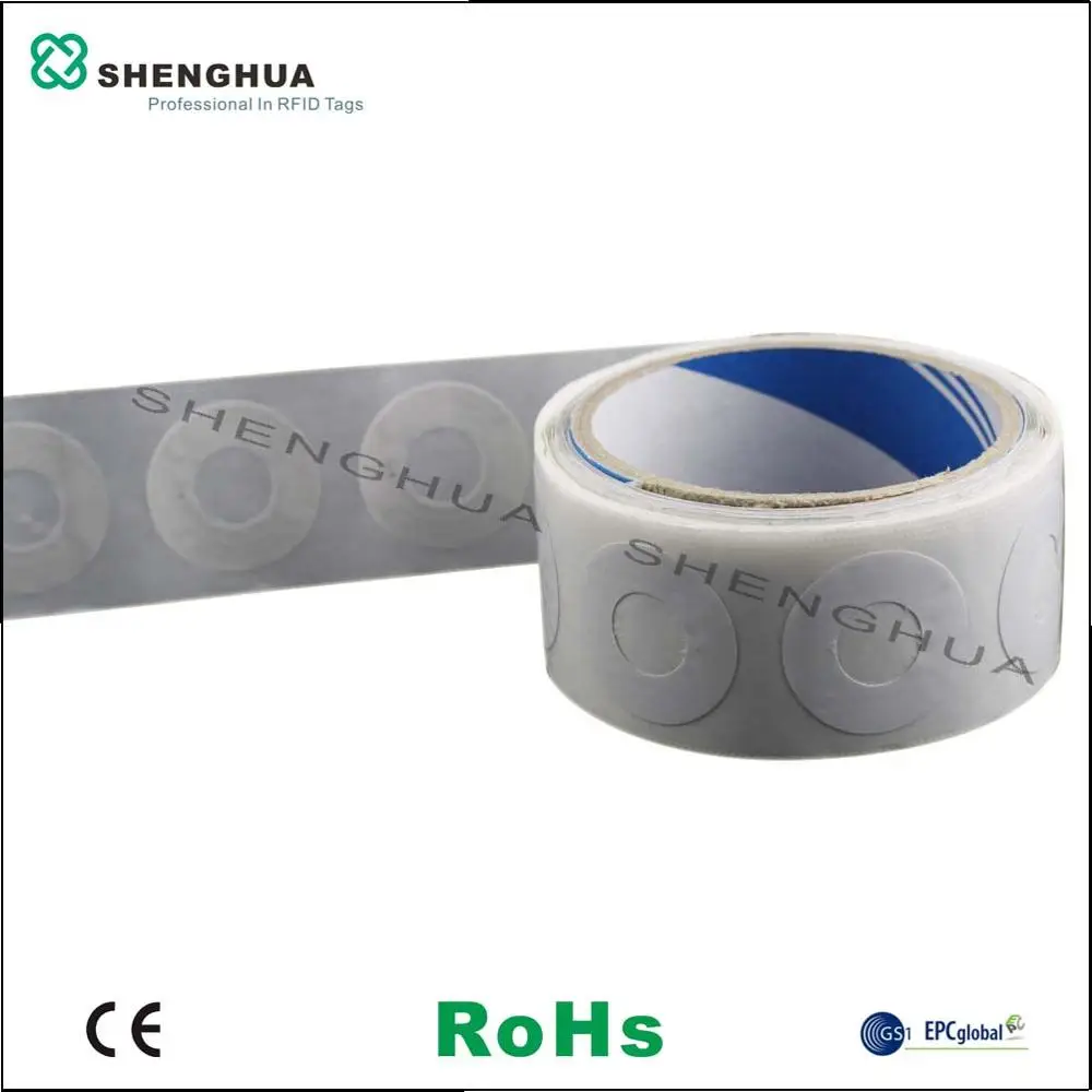 10 шт./лот считываемая UHF RFID бумажная бирка ISO 18000-6C EPC класс 1 GEN2 диаметр 35 мм Пассивная RFID дисковая бирка этикетка наклейка