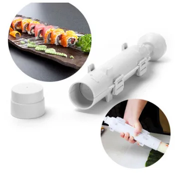

Sushi Tools Roll Mold Making Kit ​Sushi Maker Machine Roller Bazooka Rice Meat Vegetables DIY Making Kitchen Gadgets Supplies