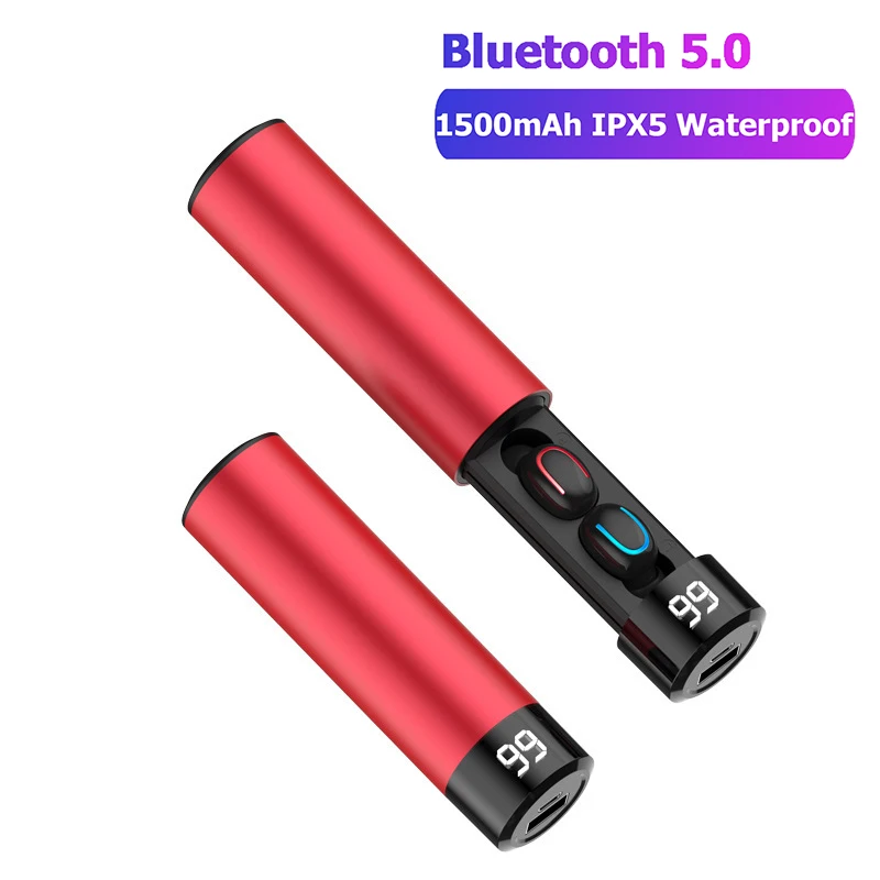 T2HE Q67 TWS Bluetooth наушники 5,0 с микрофоном водонепроницаемые наушники Авто сопряжение Гарнитура 3D стерео беспроводные наушники Q32 - Цвет: T2HE