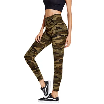 

Photo Shoot Camouflage Slim Fit Stretch Tight Yoga Pants Pencil WOMEN'S Pants