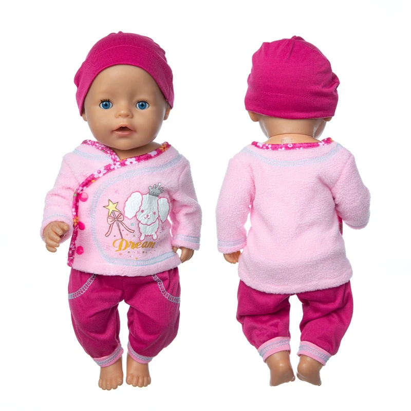 Suit Doll Clothes Fit 17 inch For 43cm Baby New Born Doll Clothes doll accessories doll clothes