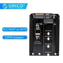 ORICO M.2 NGFF до 2,5 дюймов SATA 22PIN адаптер для 2230/2242/2260/2280 мм M2 NGFF Твердотельный накопитель (SSD жесткий диск M2 NGFF SATA 22PIN