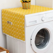 Искусственный Linnen чехол для машины met Pocket Koelkast верхняя крышка магнетрон Stofdicht крышка Huishouden Thuis Opslag