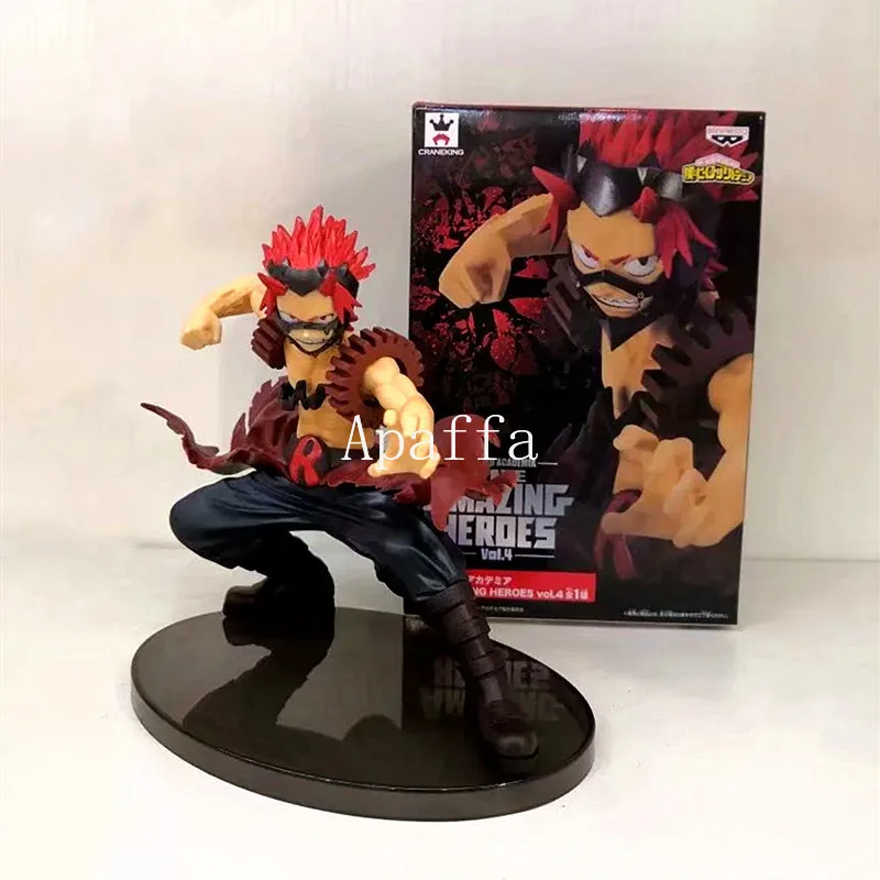 13 см аниме мой герой Academy Vol.4 Kirishima Eijiro ПВХ фигурка модель игрушки Япония битва Версия фигурные