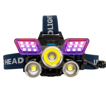 

1600LM Sensor LED Headlamp Fishing Headlight 5LED Lanterna T6 Head Torch Lamp Flashlight Waterproof Camping Light By 2x 18650