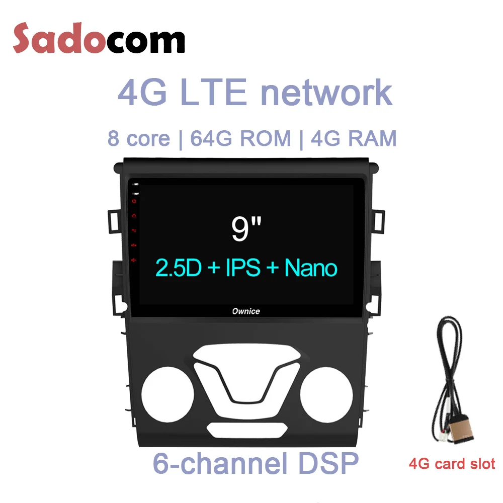 DSP 64GB 4G ram 8 core автомобильный dvd-плеер gps карта LTE OBD2 Bluetooth TV RDS радио Wifi Android 1 для Ford