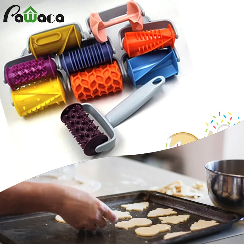 

9 Style Rolling Cookie Cutters Round Dough Roller Slices Biscuit Cookies Fondant Lattice Cutter Pastry Tools Christmas Tree Dies