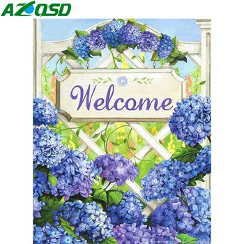 

AZQSD Diamond Embroidery Sale Home Rhinestones Gift Diamond Painting Full Square Landscape Handmade Home Decor Cross Stitch Kits