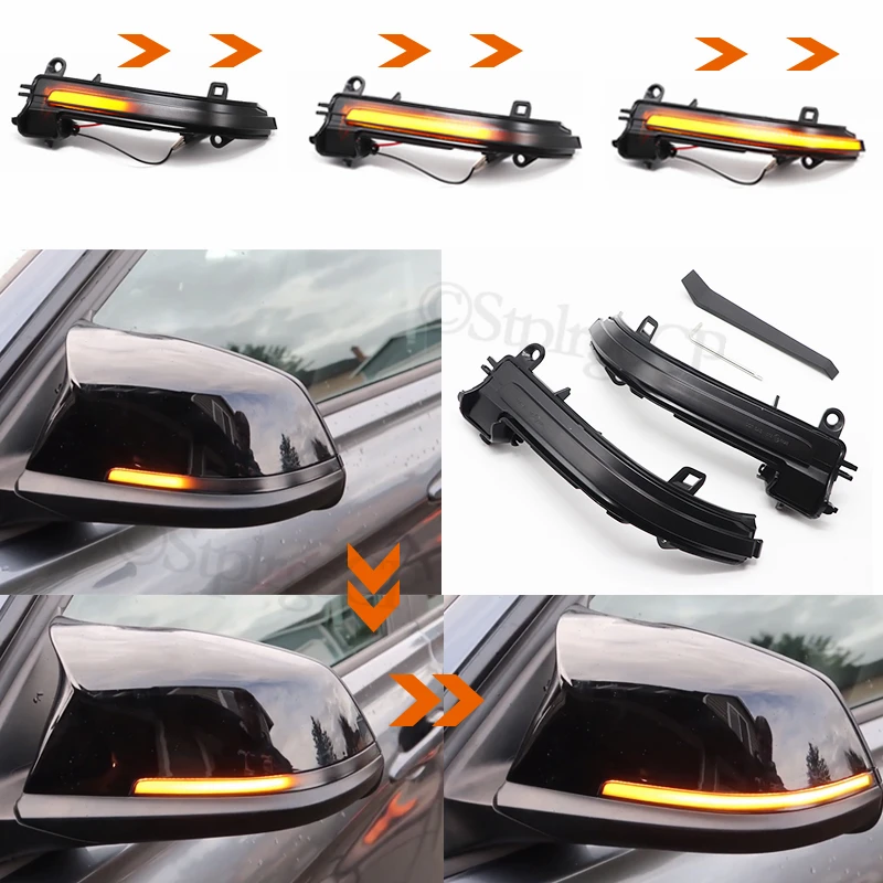 

For BMW F20 F21 F22 F23 F30 F31 F32 F33 F34 X1 E84 F36 i3S F87 M2 1 2 3 4 Series Dynamic turn signal LED rearview mirror flash
