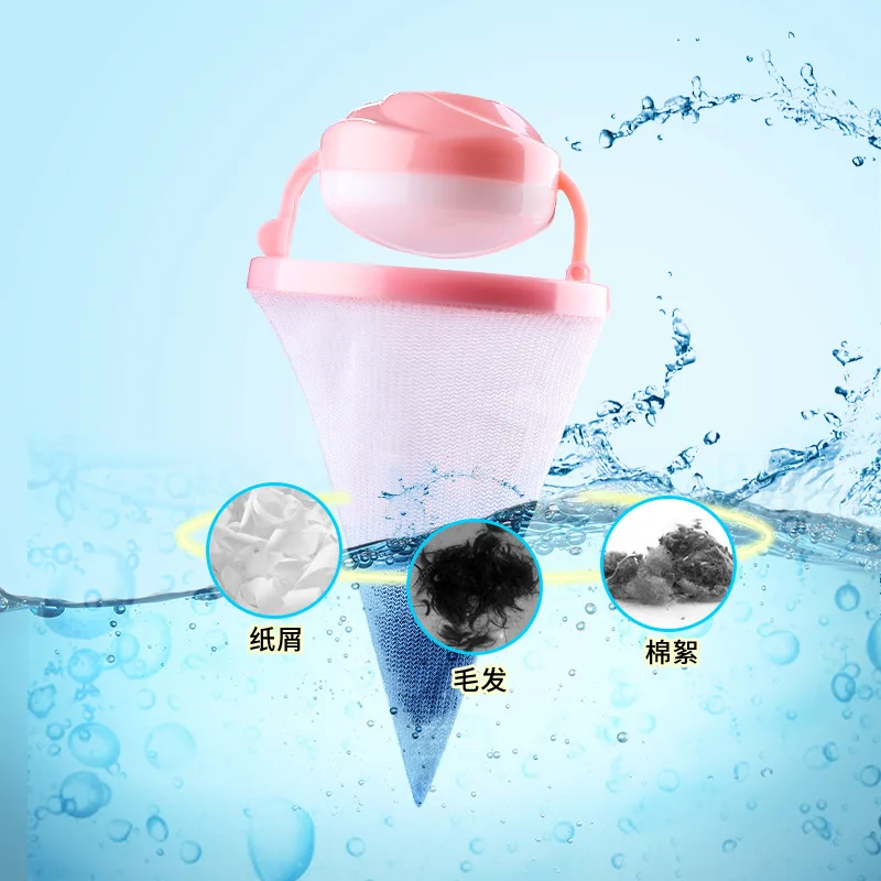 

Washing Machine Floating Filter Mesh Bag Buoy Hair Remover Internal String Bag Universal to Garbage Within Cleanness Washs