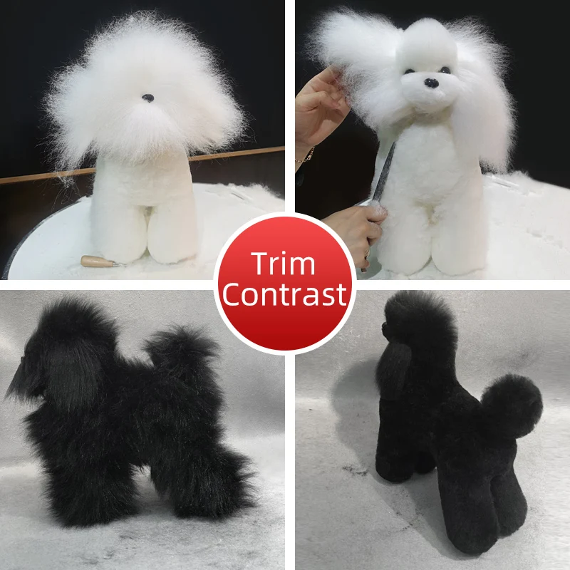 Pet simulation hair only beauty fake Beautician practice dog
