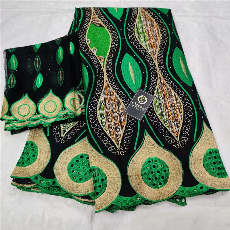 

Swiss voile lace in Switzerland high quality 5+2 Swiss lace fabric newest Dubai beads lace African French with wax fabric lx