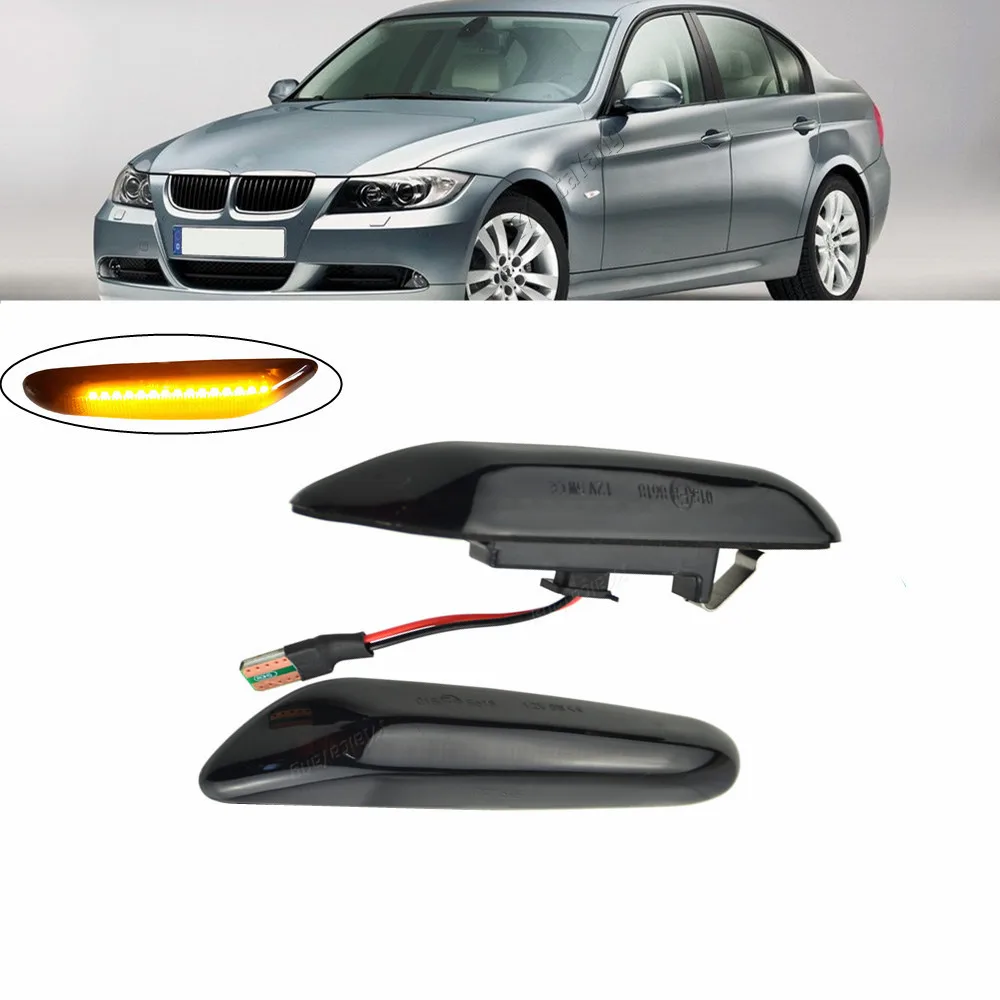 

2 pieces LED Dynamic Side Marker Turn Signal Light Sequential Blinker Light For BMW E60 E61 E90 E91 E87 E81 E83 E84 E88 E92