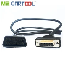 Original obd2 lançamento x431 gds diagnóstico scanner ferramenta cabo 16 pinos teste principal para lançamento creader viii vii + crp129 crp123