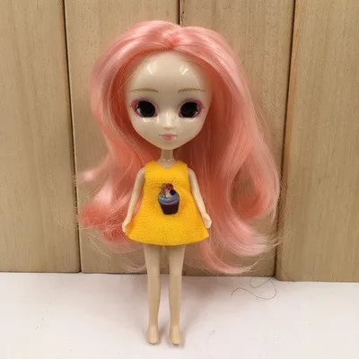Petite Blythe Doll with Pink Hair, Sleepy Eyes & Bendable Body 1