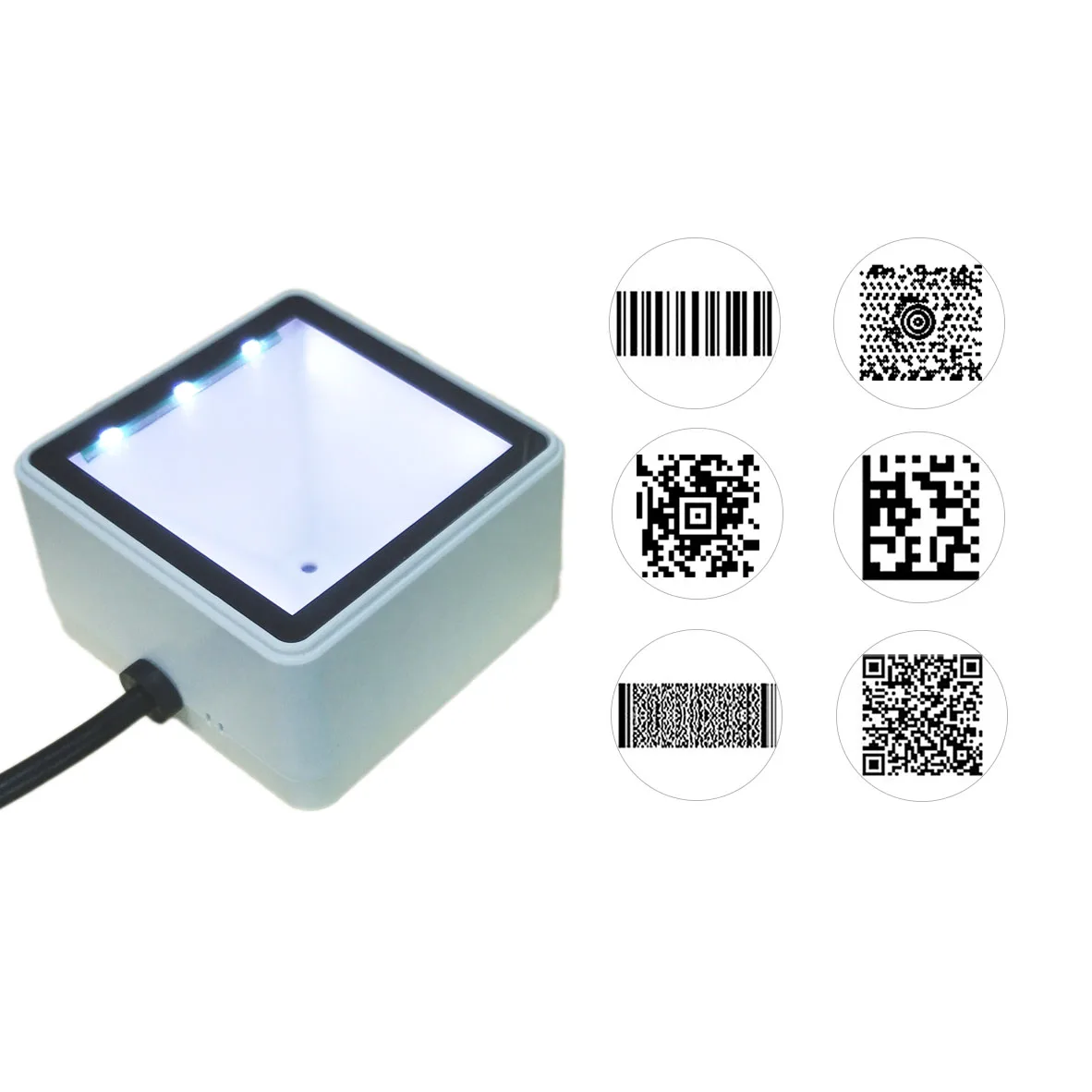 TEKLEAD USB Barcode Scanner 2D MIni QR Code Reader Automatic Scan Module for Mobile Payment Self-service Cinema Ticket Machine