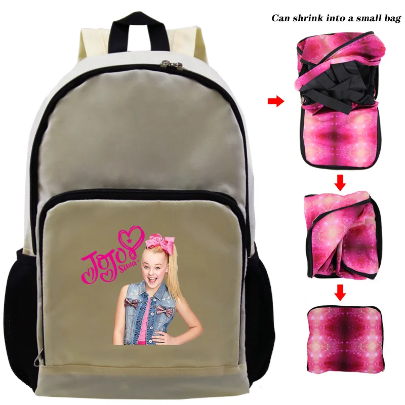 photo colour Дети Jojo Siwa рюкзак для девочек школьная сумка супер звезда школьный персональный книга сумки печать mochila большой емкости Bolsa - Цвет: photo colour