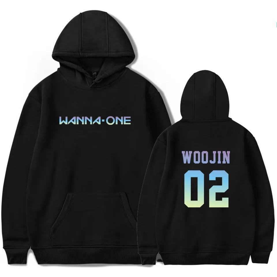 Новинка 2020 уличная одежда kpop want ONE повседневные модные толстовки с капюшоном для