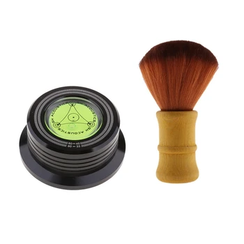 

LP Vinyl Record Turntable LP Disc Stabilizer with Clean Brush for Phono Cartridge Needle/CD Player