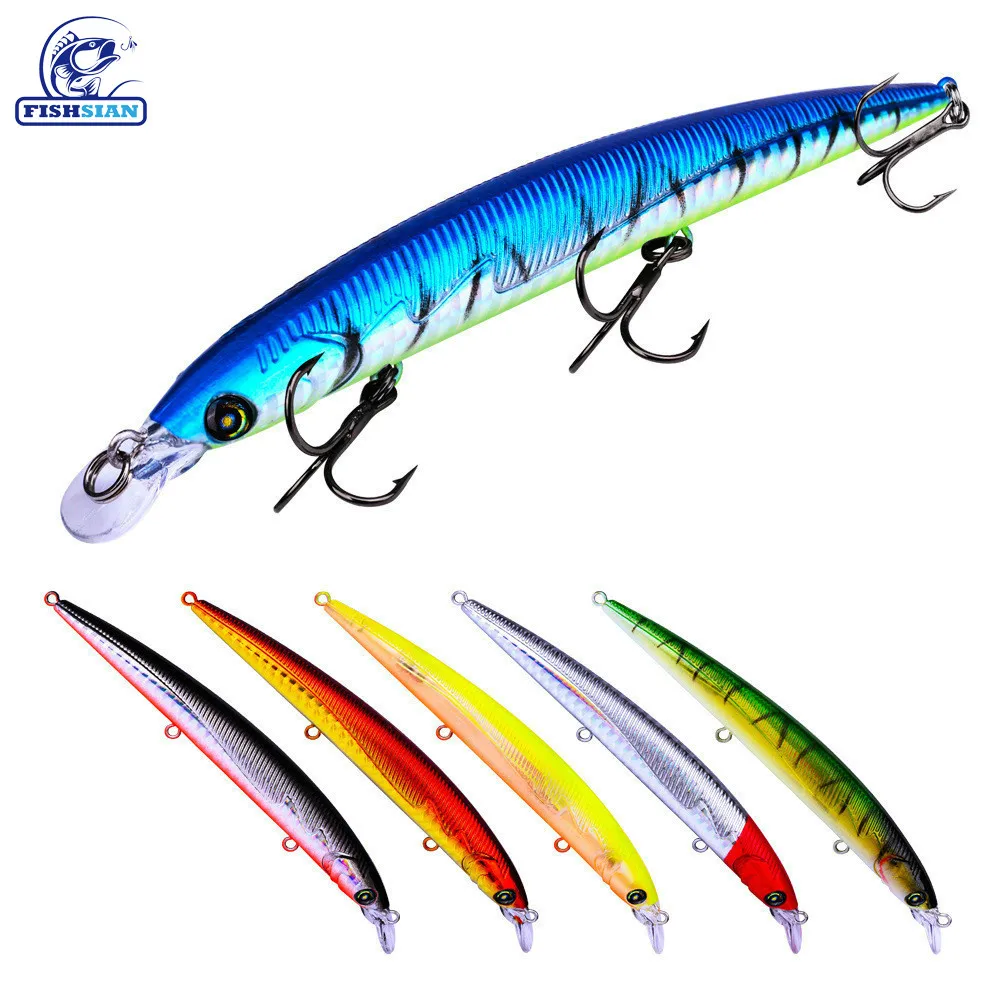 

FISHSIAN Minnow Fishing Lure Hard Bait 14cm /13g Whopper Tackle Saltwater Lures Trolling Lure Isca Artificial Wobblers Fish Boat