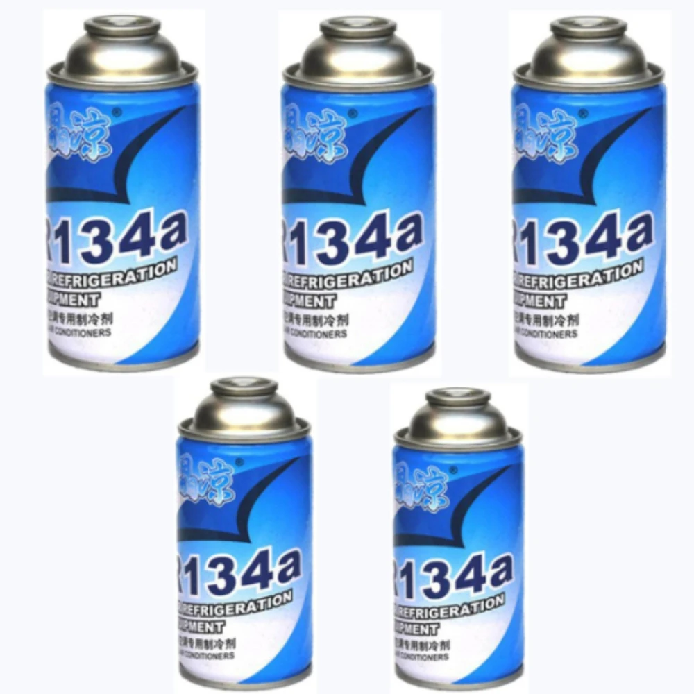 

1/5pcs R134A Refrigerant Cooling Agent Car Nontoxic Stable High Purity Practical Automotive Refrigerant Non Corrosive 300g