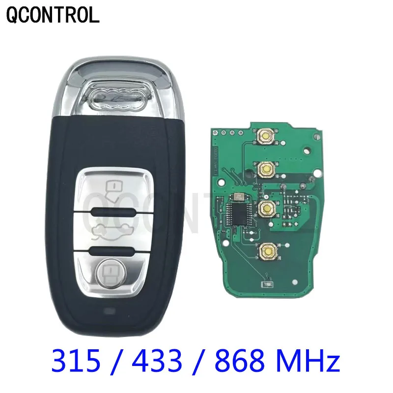 QCONTROL автомобиль дистанционного Smart Key 315/433/868 МГц для Audi A4/S4/A5/S5/Q5 2007 2008 2009 2010 2011 2012 2013